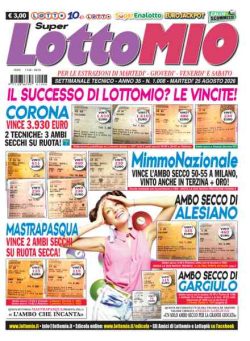 Lottomio del Giovedi – 25 Agosto 2026