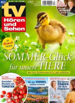 TV Horen und Sehen – 24 Juli 2026