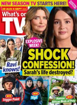 What’s on TV – 29 August 2026
