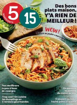 5 Ingredients 15 Minutes – Octobre 2026