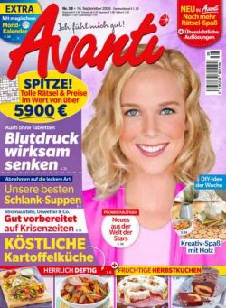 Avanti – 16 September 2026
