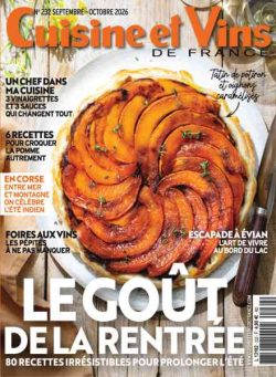 Cuisine et Vins de France – Septembre-Octobre 2026