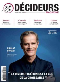 Decideurs Magazine – Juillet-Aout 2026