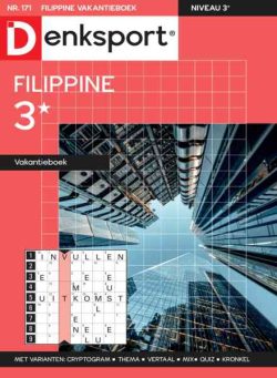 Denksport Filippine 3 Vakantieboek – 16 September 2026