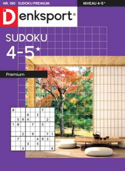 Denksport Sudoku 4-5 premium – 23 September 2026