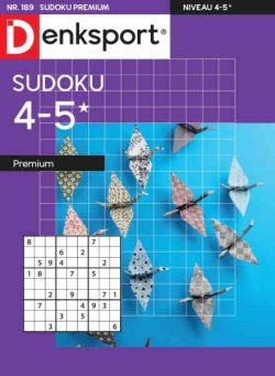 Denksport Sudoku 4-5 premium – 26 Augustus 2026