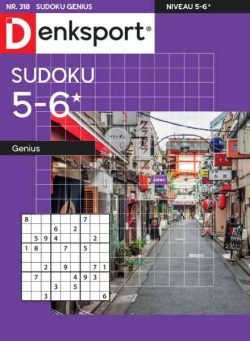 Denksport Sudoku 5-6 genius – 16 September 2026
