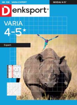 Denksport Varia expert 4-5 – 9 September 2026