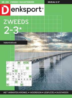 Denksport Zweeds 2-3 vakantieboek – 16 September 2026