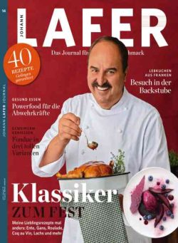 Johann Lafer Journal – Winter 2020