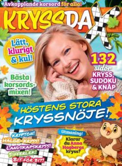 Korsord & Sudoku – 9 September 2026