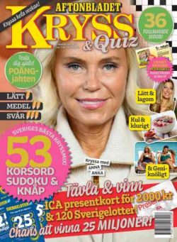 Kryss & Quiz – 7 September 2026