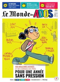 Le Monde des Ados – 9 Septembre 2026