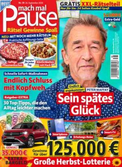 Mach mal Pause – 16 September 2026