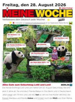 Meine Woche – 27 August 2026