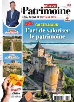 Mission Patrimoine – Septembre-Octobre-Novembre 2026