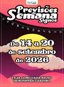 Previsoes da Semana – 14 Setembro 2026