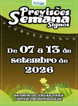 Previsoes da Semana – 7 Setembro 2026