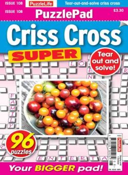 PuzzleLife PuzzlePad Criss Cross Super – September 2026