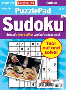 PuzzleLife PuzzlePad Sudoku – September 2026