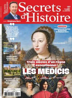 Secrets d’Histoire – Septembre-Octobre-Novembre 2026