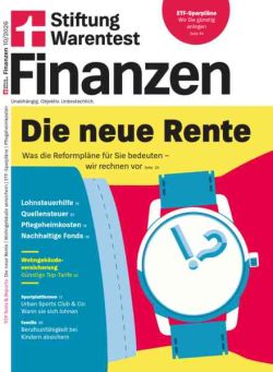 Stiftung Warentest Finanzen – Oktober 2026