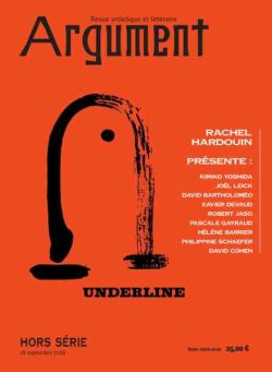 Argument – Hors-Serie N 14 – Septembre 2026