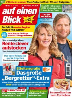 Auf Einen Blick – 15 Oktober 2026