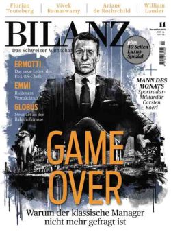 Bilanz – November 2021