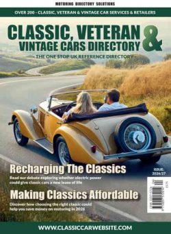 Classic Veteran & Vintage Car Directory – 2026-2027