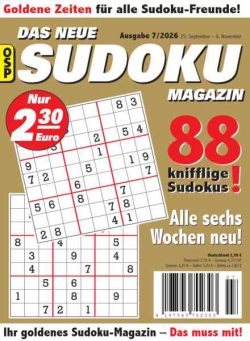 Das Neue Sudoku – Nr 7 2026