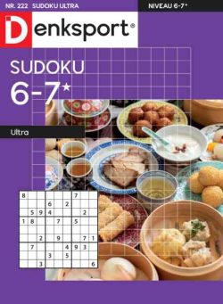 Denksport Sudoku 6-7 ultra – 30 September 2026
