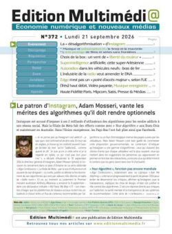 Edition Multimedia – 21 Septembre 2026