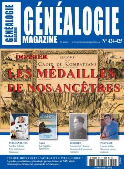 Genealogie – Juillet-Aout 2026