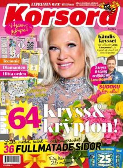 Korsord – 12 Oktober 2026