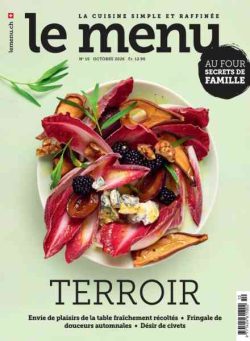 le menu edition francaise – Octobre 2026