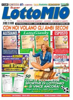 Lottomio del Giovedi – 29 Settembre 2026