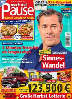 Mach mal Pause – 29 September 2026