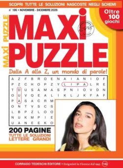 Maxi Puzzle – Novembre-Dicembre 2026