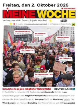 Meine Woche – 1 Oktober 2026