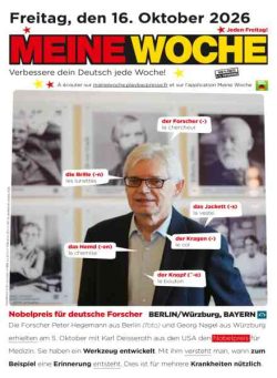 Meine Woche – 15 Oktober 2026