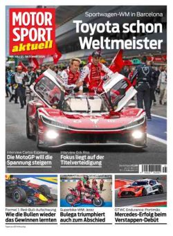 Motorsport aktuell – 20 Oktober 2026