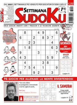 Settimana Sudoku – 2 Ottobre 2026