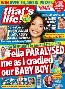 that’s life! UK – 8 October 2026