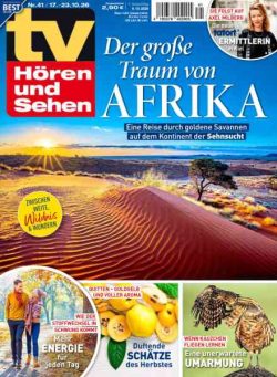 TV Horen und Sehen – 9 Oktober 2026