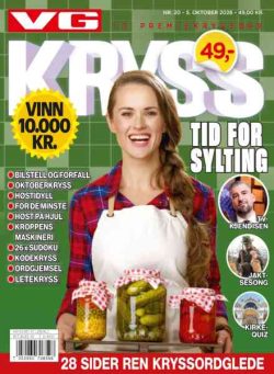 VG Kryssord – 5 Oktober 2026