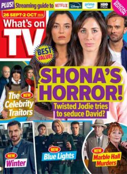 What’s on TV – 26 September 2026