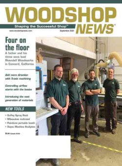 Woodshop News – September 2020
